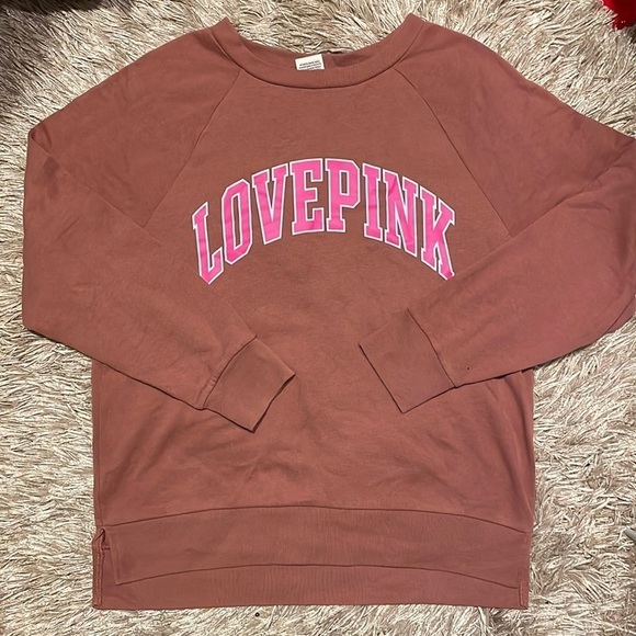 Pink Victoria’s Secret Love Pink Pullover Crewneck‎ Size Small - Picture 1 of 7
